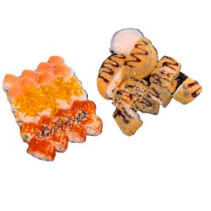 Сет “Формула вкуса” 32 шт + сендвич темпура с курицей 2шт